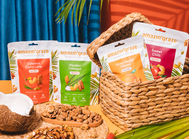 Healthy Nuts High Protein Nut and Seed Mixes Amazin' Graze